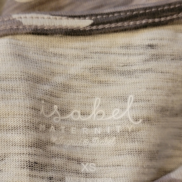 Isabel Maternity  Tier flutter sleeve t-shirt dress Camo gray Size XS - Picture 8 of 10